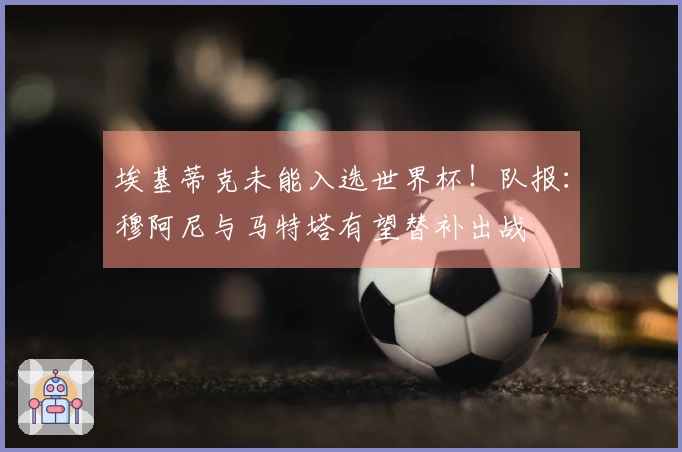 埃基蒂克未能入选世界杯！队报：穆阿尼与马特塔有望替补出战